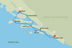 Croatian Inter Island Cruise Itinerary